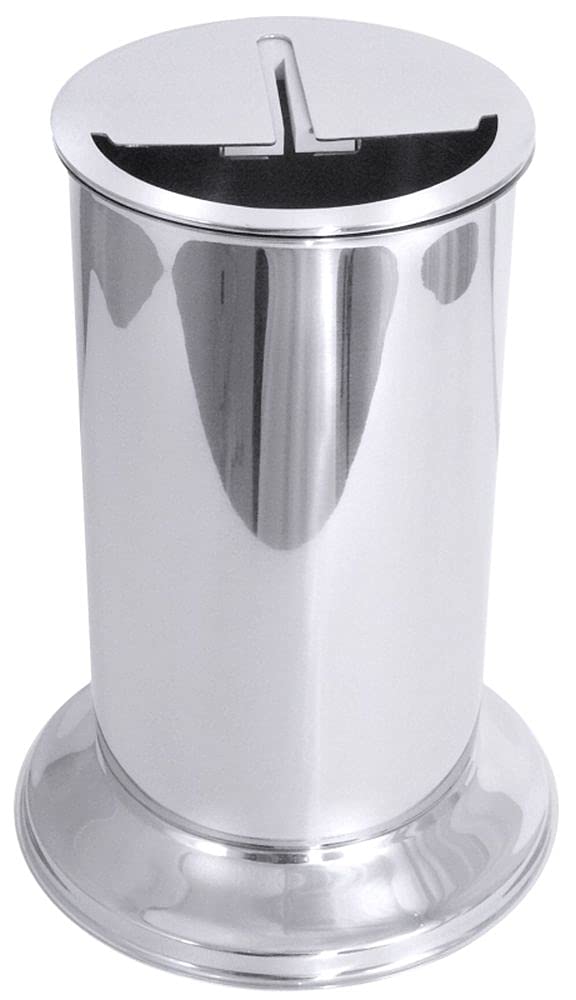 Contacto Messerabstreicher aus Edelstahl mit Aufsatz, 2300 ml, Höhe 30 cm, Gummi-Abstreichbacken 30c