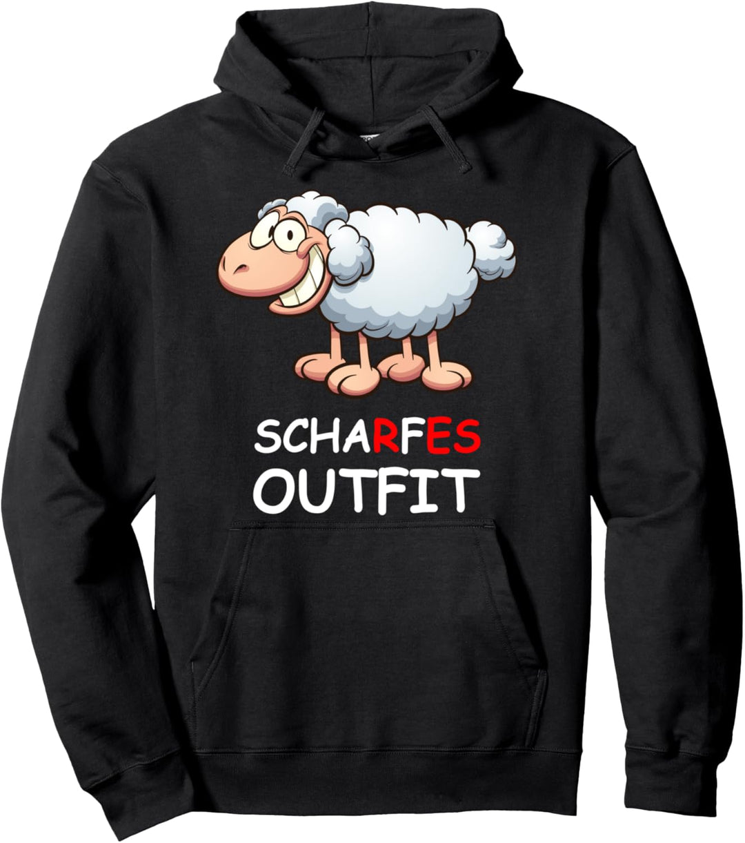 Scharfes Outfit Comic Schaf Schäfchen Pullover Hoodie