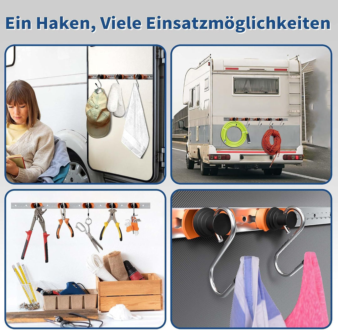Airlineschiene Fitting, 6 Stück, bis 50kg,zum Aufhängen &amp; Befestigen