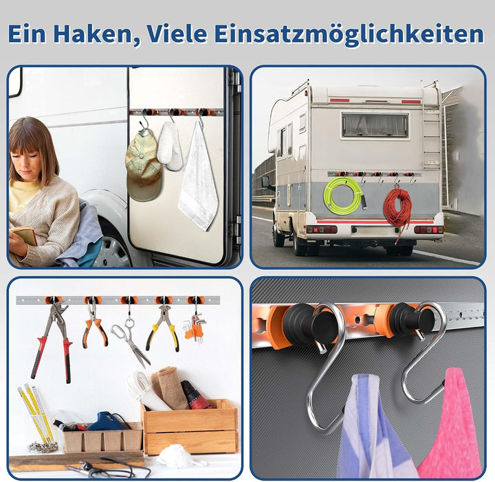 Airlineschiene Fitting, 6 Stück, bis 50kg,zum Aufhängen &amp; Befestigen