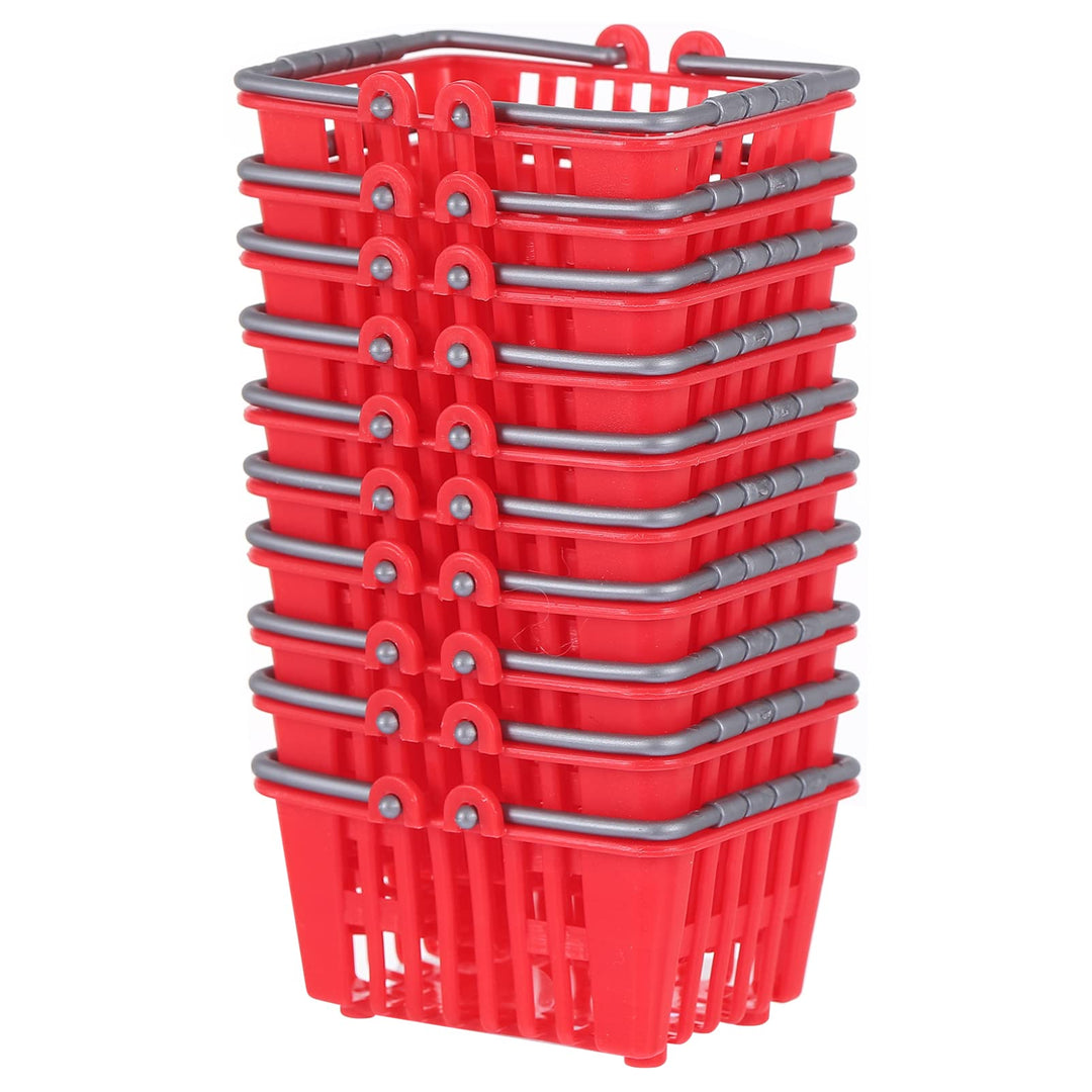 STOBOK STOBOK 10 Mini-Einkaufskorb -Supermarktkörbe -Einkaufskörbe Mit Griff Für Desktop-Dekoration