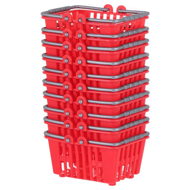 STOBOK STOBOK 10 Mini-Einkaufskorb -Supermarktkörbe -Einkaufskörbe Mit Griff Für Desktop-Dekoration