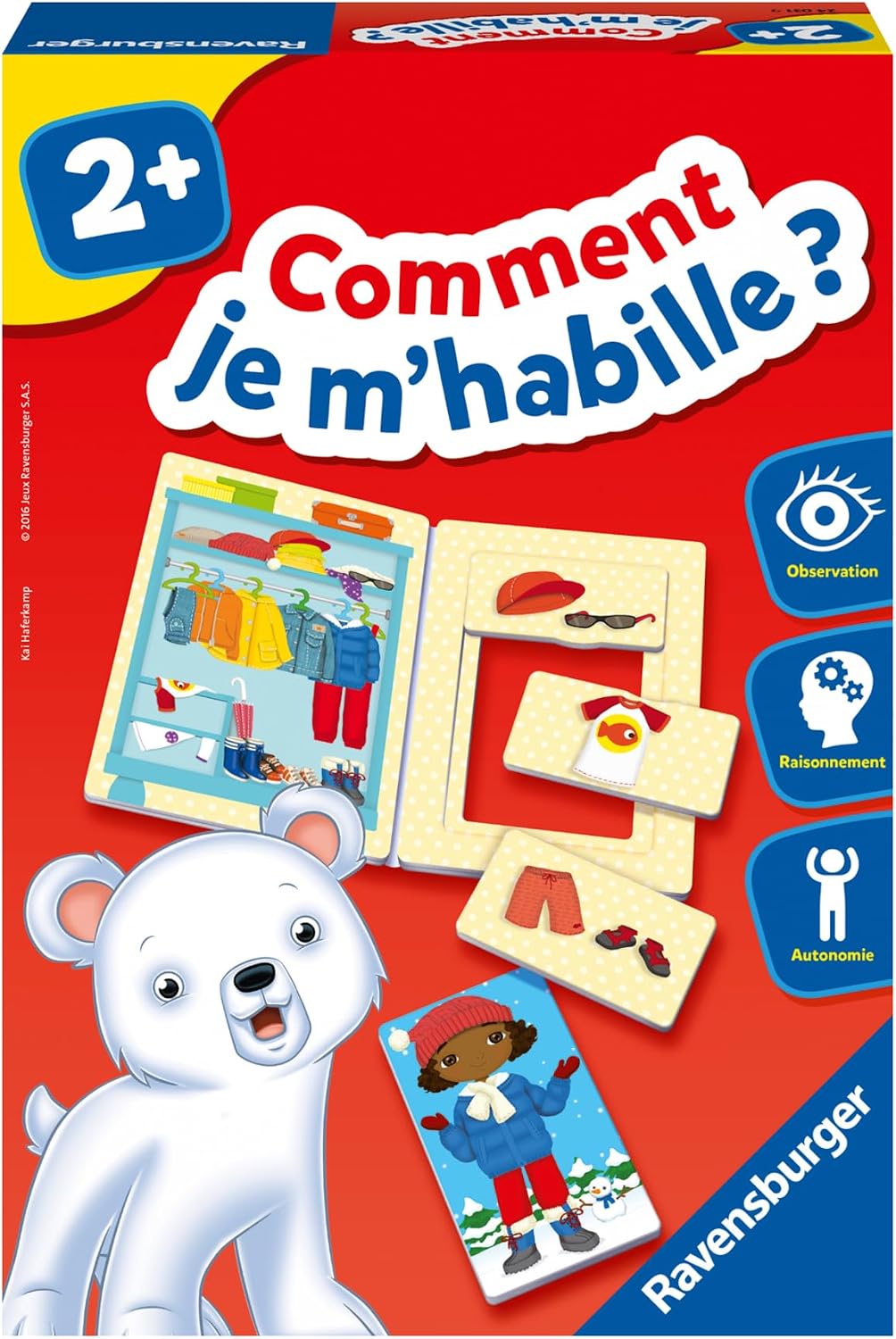 Ravensburger - Lernspiel - Wie kleide ich Mich? - Beobachtung, Manipulation, Sprache - Entwicklung d