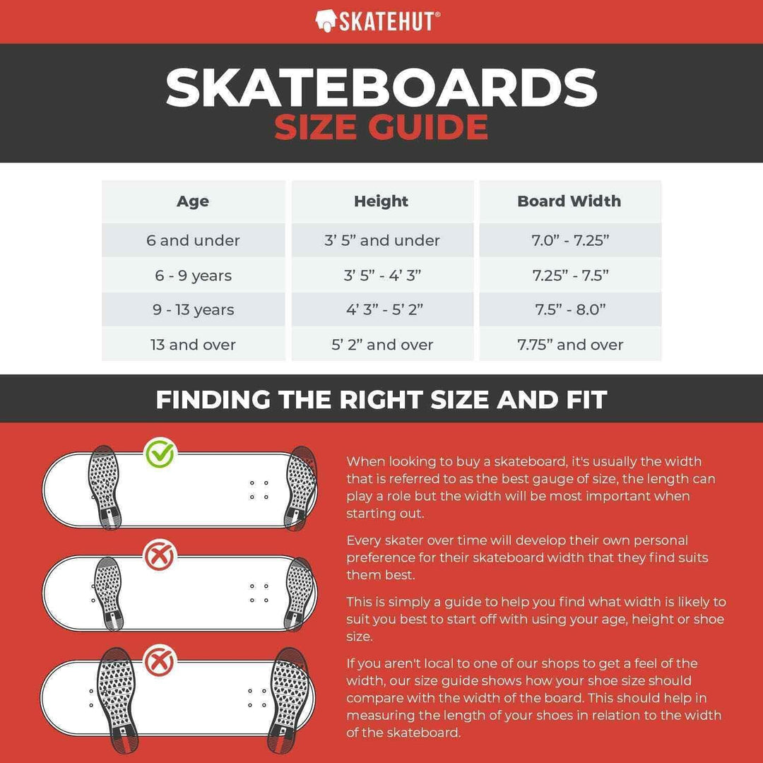 Zoo York Unisex – Erwachsene York Logo Skateboard 7.5" Sunrise, 7.5" Sunrise