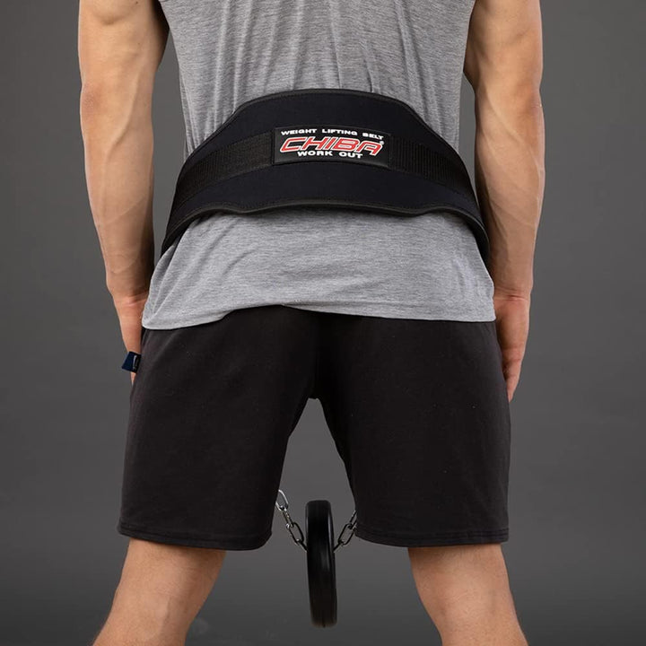 Chiba Trainingshilfe Dipping Belt, Schwarz, One size, 40890