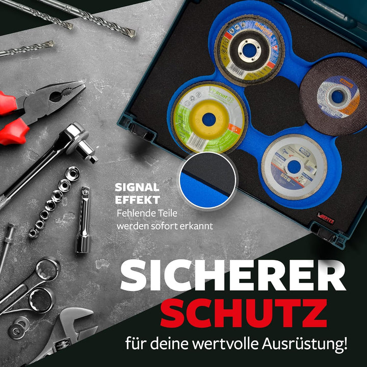 APTEX Schaumeinlage für Trennscheiben und Schleifscheiben – Polstereinlage &amp; Schaumstoffpolsterung f