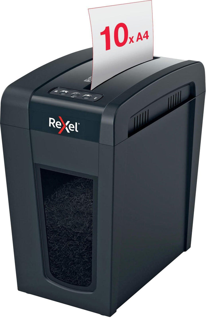 Rexel Aktenvernichter Secure X10-SL Slimline Whisper-Shred™, Partikelschnitt, 11-10 Blatt A4 (70-80