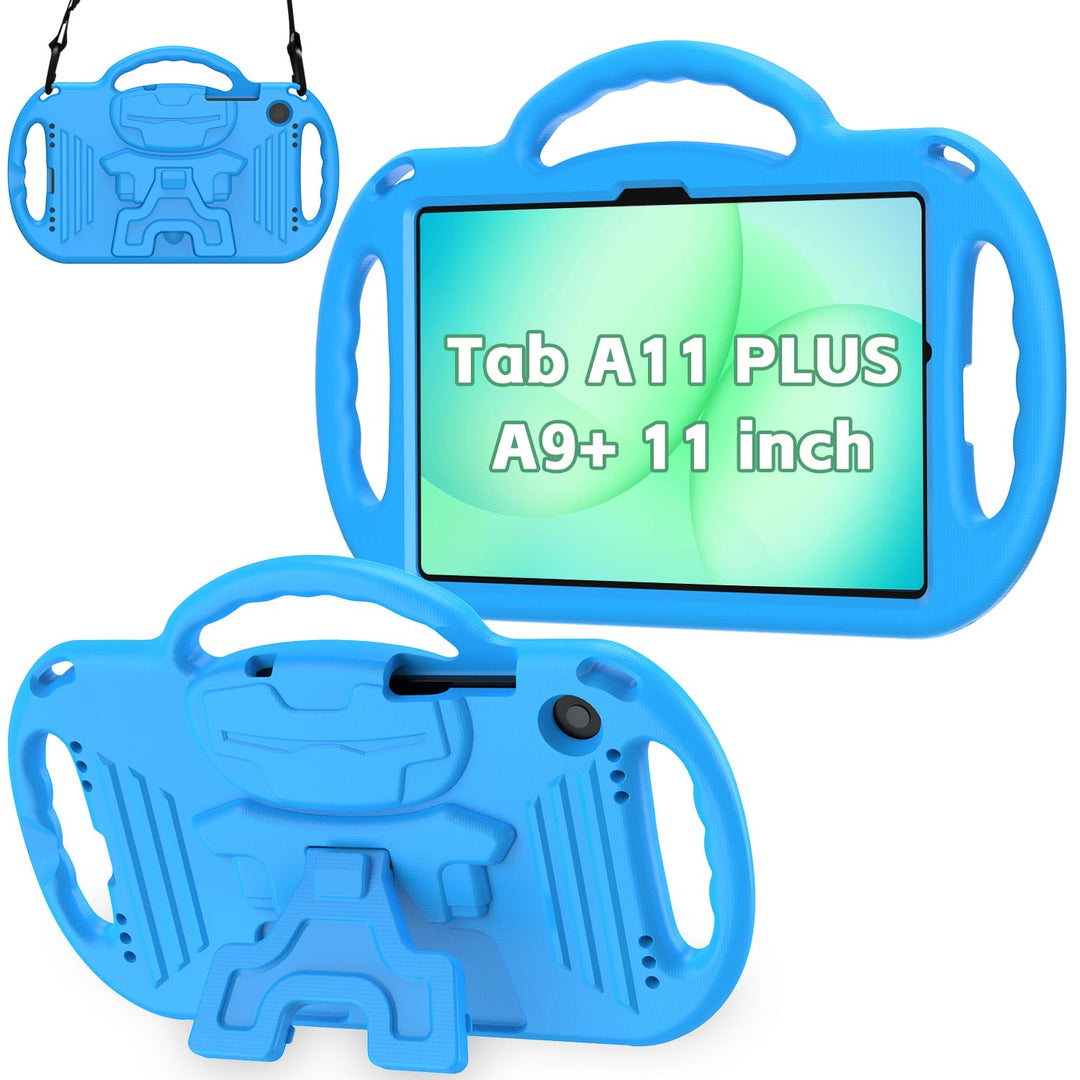 AVAWO Kinder Hülle für Samsung Galaxy Tab A9+/A9 Plus 11 Zoll 2023 Hülle, mit Band, stossfest, leich