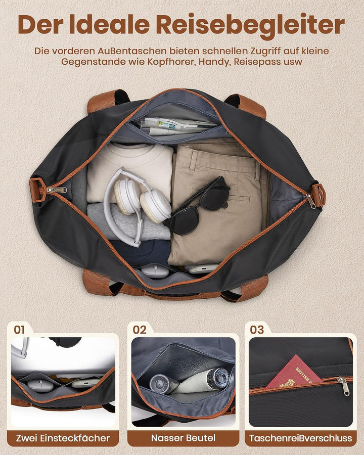 KONO Koffer Set 3-teilig, Hartschalen Koffer Handgepäck mit 4 Rollen und TSA Schloss, leichte ABS+PC
