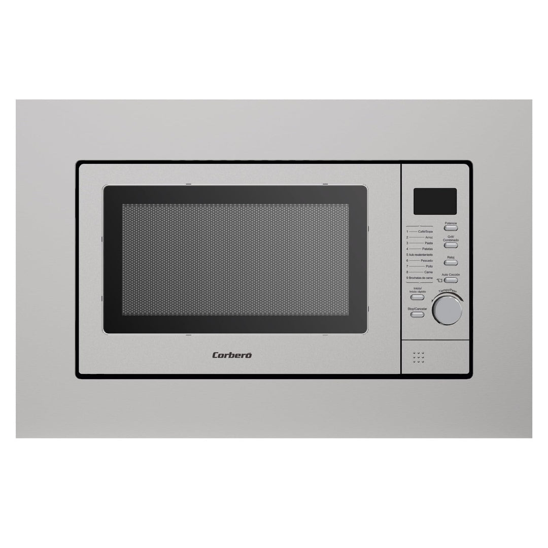 Corberó CMICIG126 Einbau-Mikrowelle, 20 l, 800 W, 6 Leistungsstufen, Grill, Auftaufunktion, Digitala