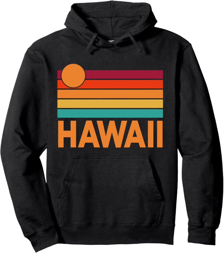 Hawaii Retro Sonnenuntergang Pullover Hoodie