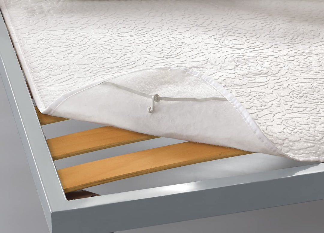 Biancheriaweb Sonnenaufgang Netz-Schutzbezug aus 100% Polyester, Einzelgrösse, Farbe: Weiss, 1 Stück