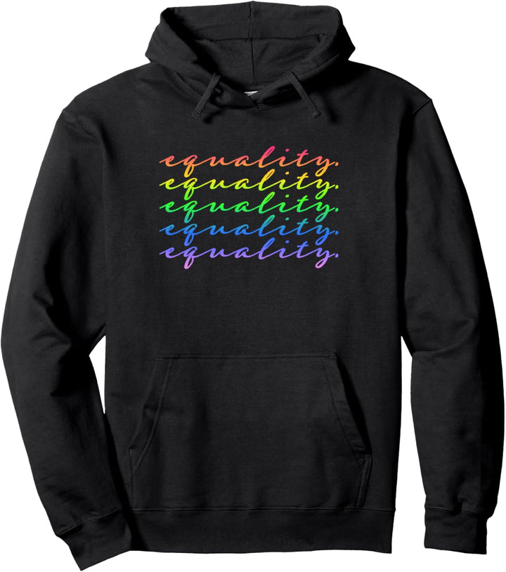 Trendy Pride Equality Repeat Pullover Hoodie