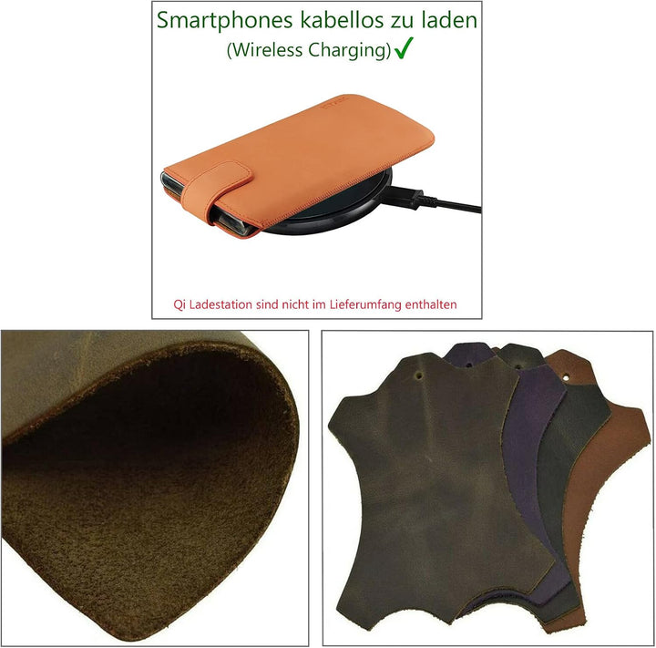 Suncase Etui Tasche kompatibel mit Samsung Galaxy S25 Ultra 5G Hülle mit ZUSÄTZLICHER Case Lasche mi
