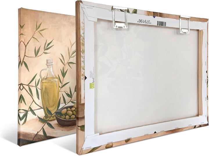 ARTland Leinwandbilder Wandbild Bild auf Leinwand 60x80 cm Wanddeko Strand Meer Küste Düne Gräser Hi