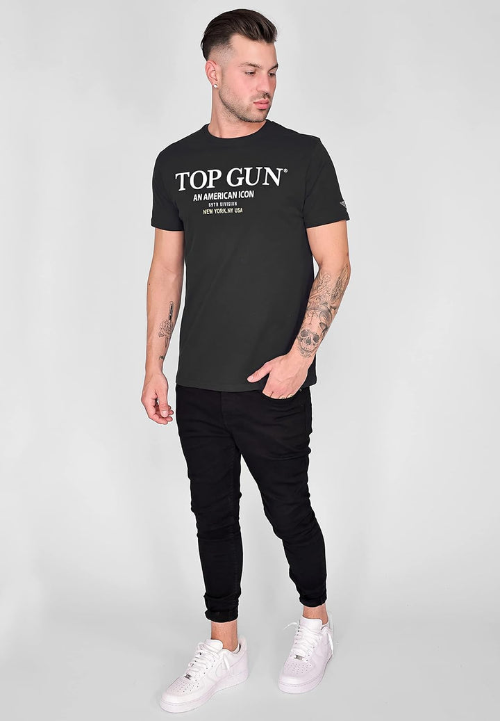 Top Gun Herren T-Shirt Tg20213002 M Schwarz, M Schwarz
