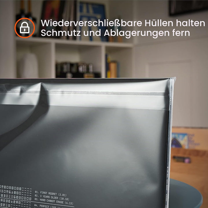 SPINCARE 50x Triple Schallplatten Hüllen | Für Meisten 1-2 Gatefold-LPs | Super Klar Und Wiederversc