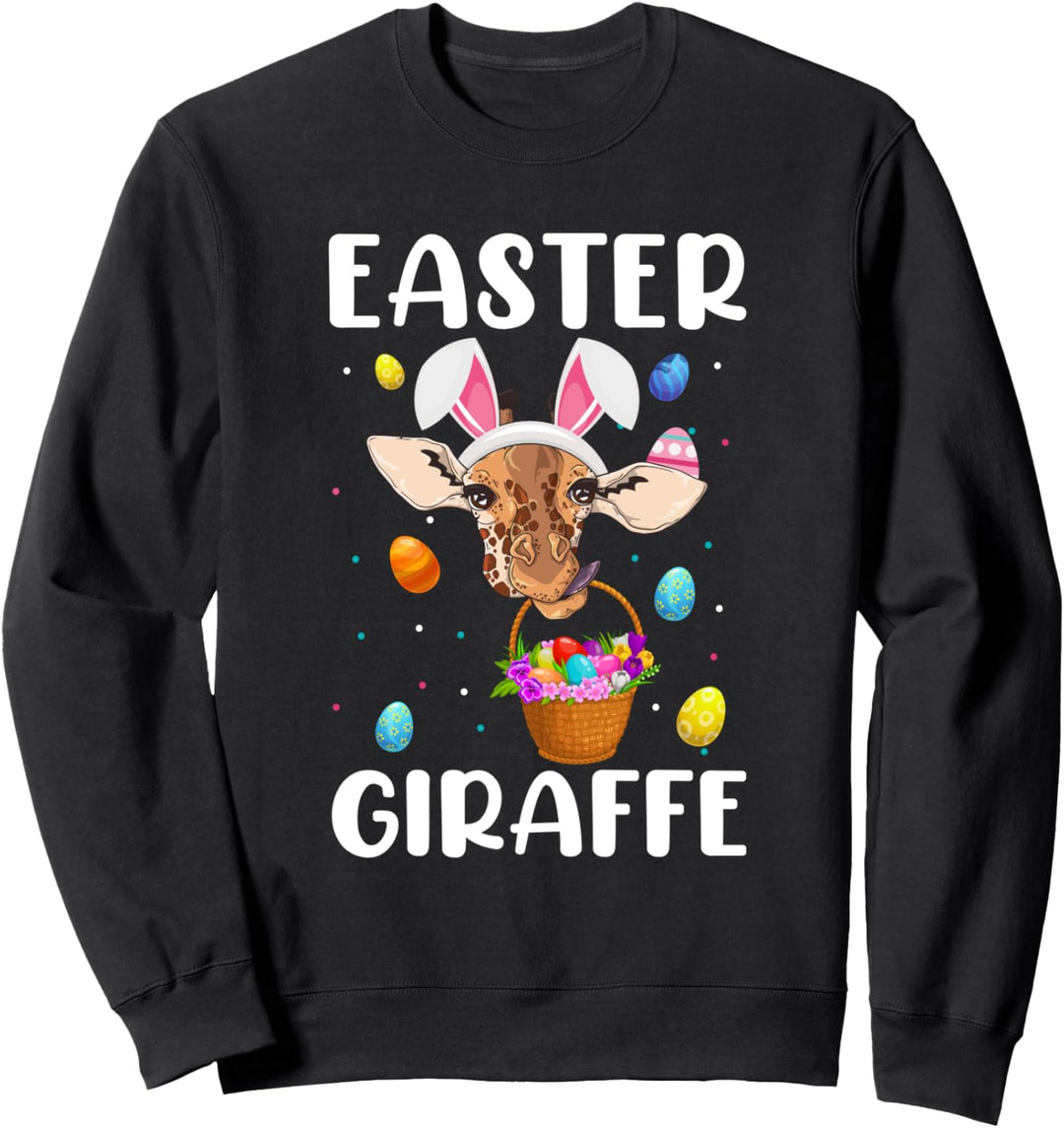 Niedliche Giraffee Osterei Korb Jungen Mädchen Kinder Sweatshirt