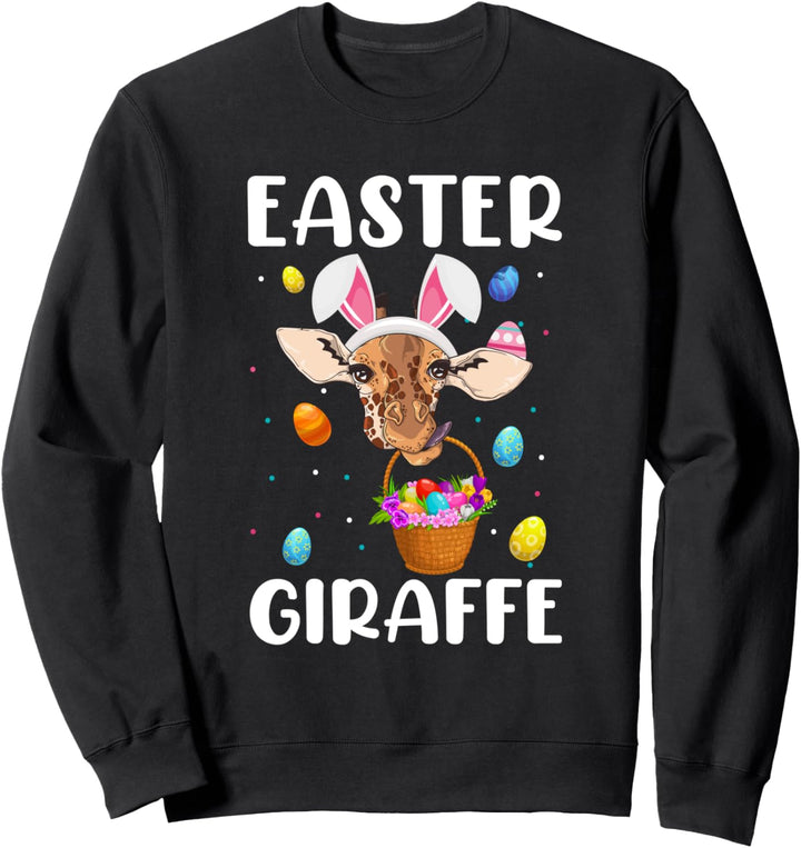 Niedliche Giraffee Osterei Korb Jungen Mädchen Kinder Sweatshirt