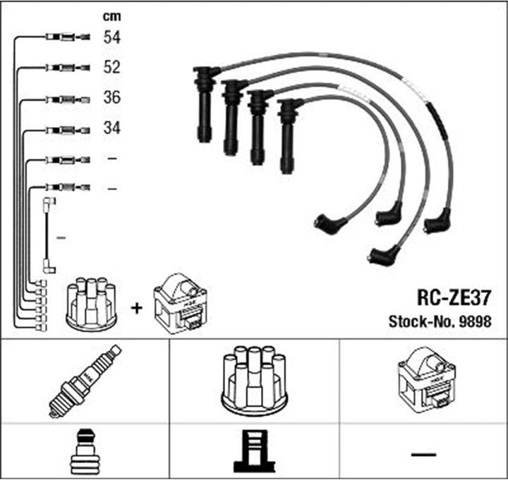NGK 9898 Zündleitungssatz