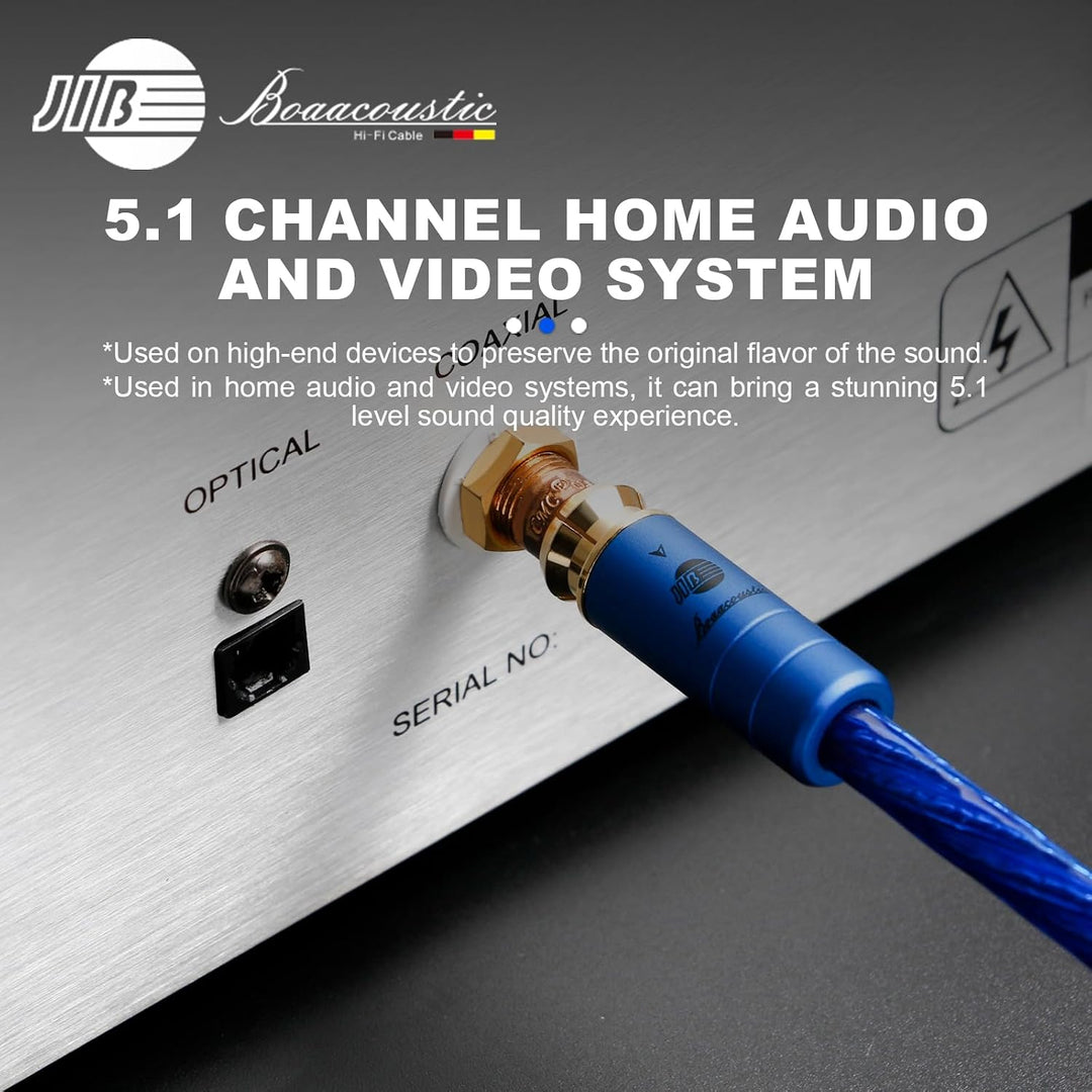 JIB Digital Koaxial Audio kabel Cinch Kabel Subwoofer Kabel RCA Cable S-OCC Cinch RCA S/PDIF Digital