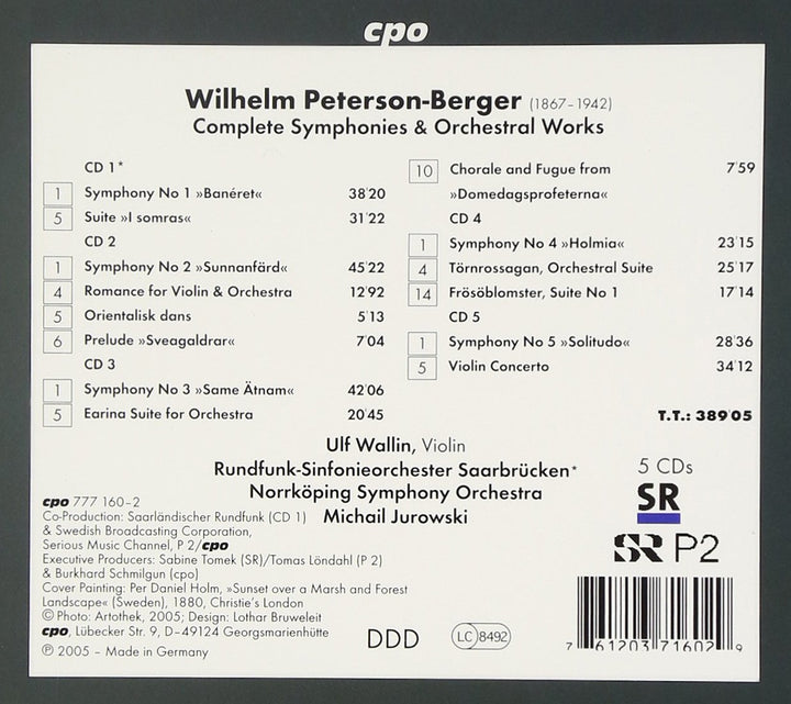 Complete Symphonies &amp; Orchestral Works, Audio-CD