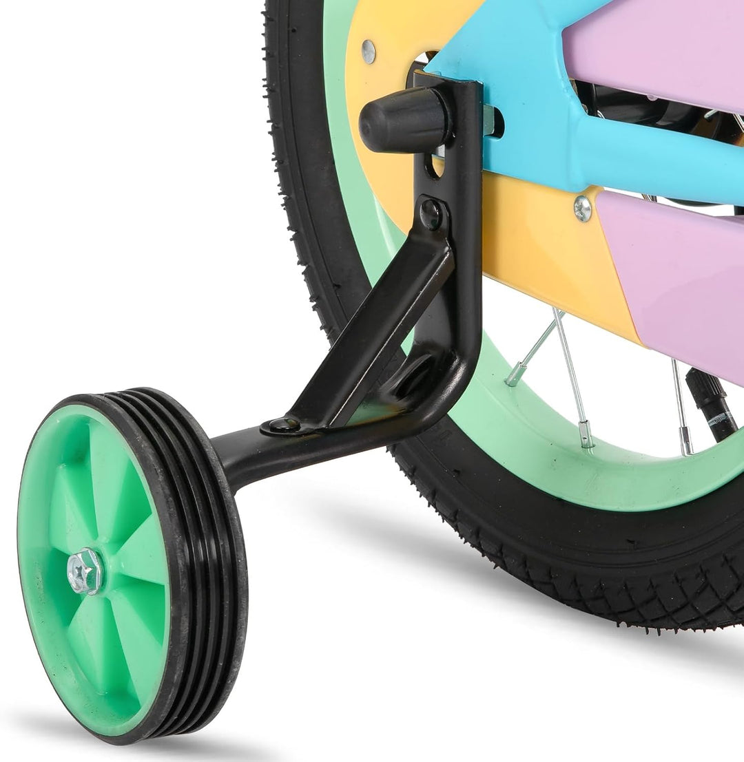 STITCH Macaron 12/14/16/18 Zoll Kinderfahrrad für 2-9 jährige Mädchen &amp; Jungen, 12/14/16/18 Zoll Mäd