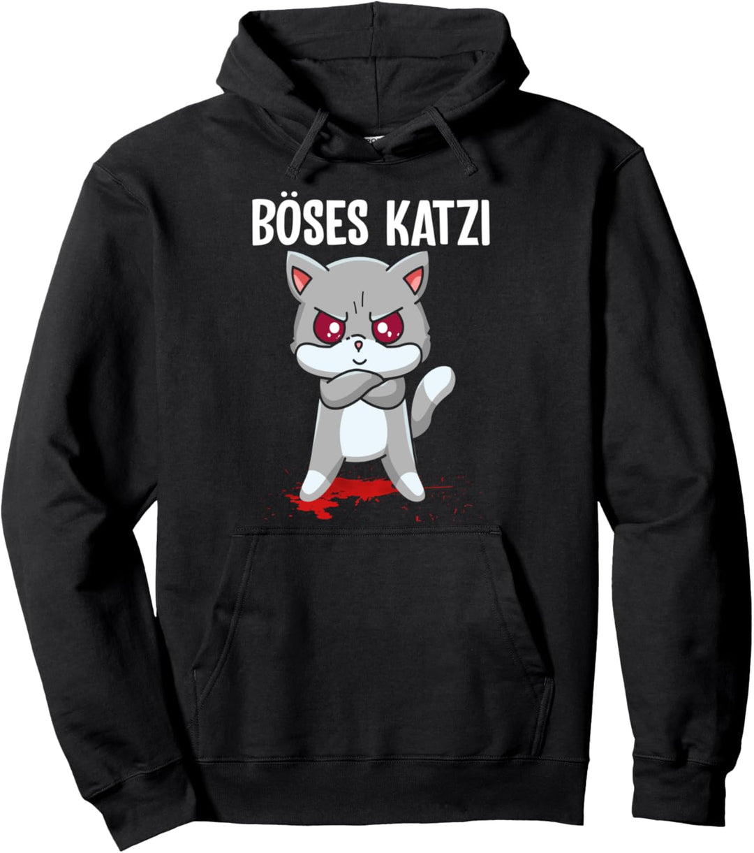 Böses Katzi Pullover Hoodie