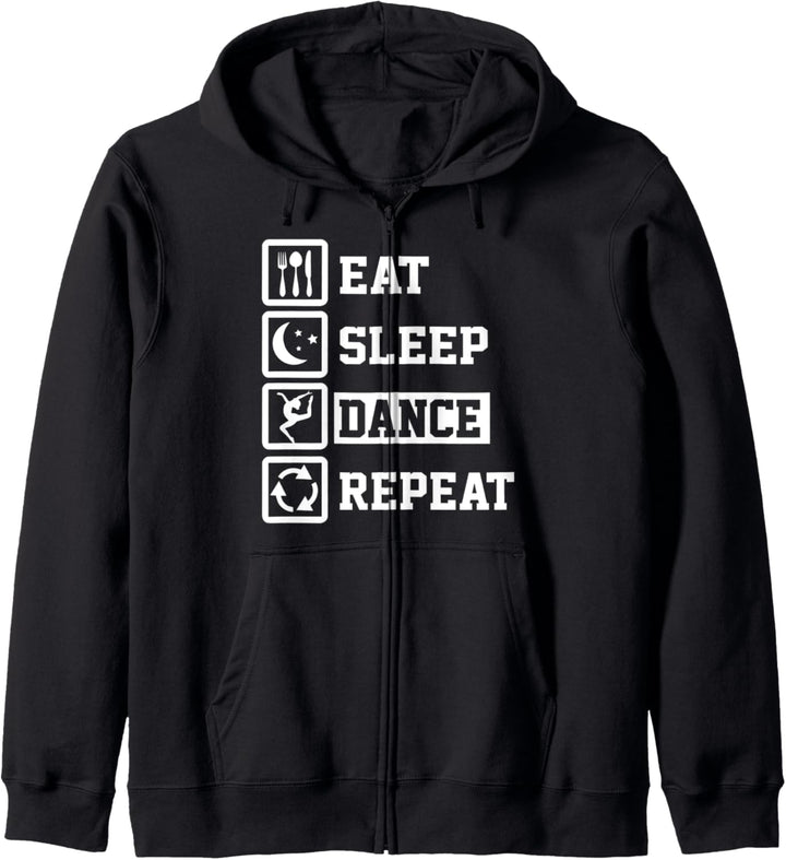 Eat Sleep Ballet Repeat Funny Ballet Kapuzenjacke