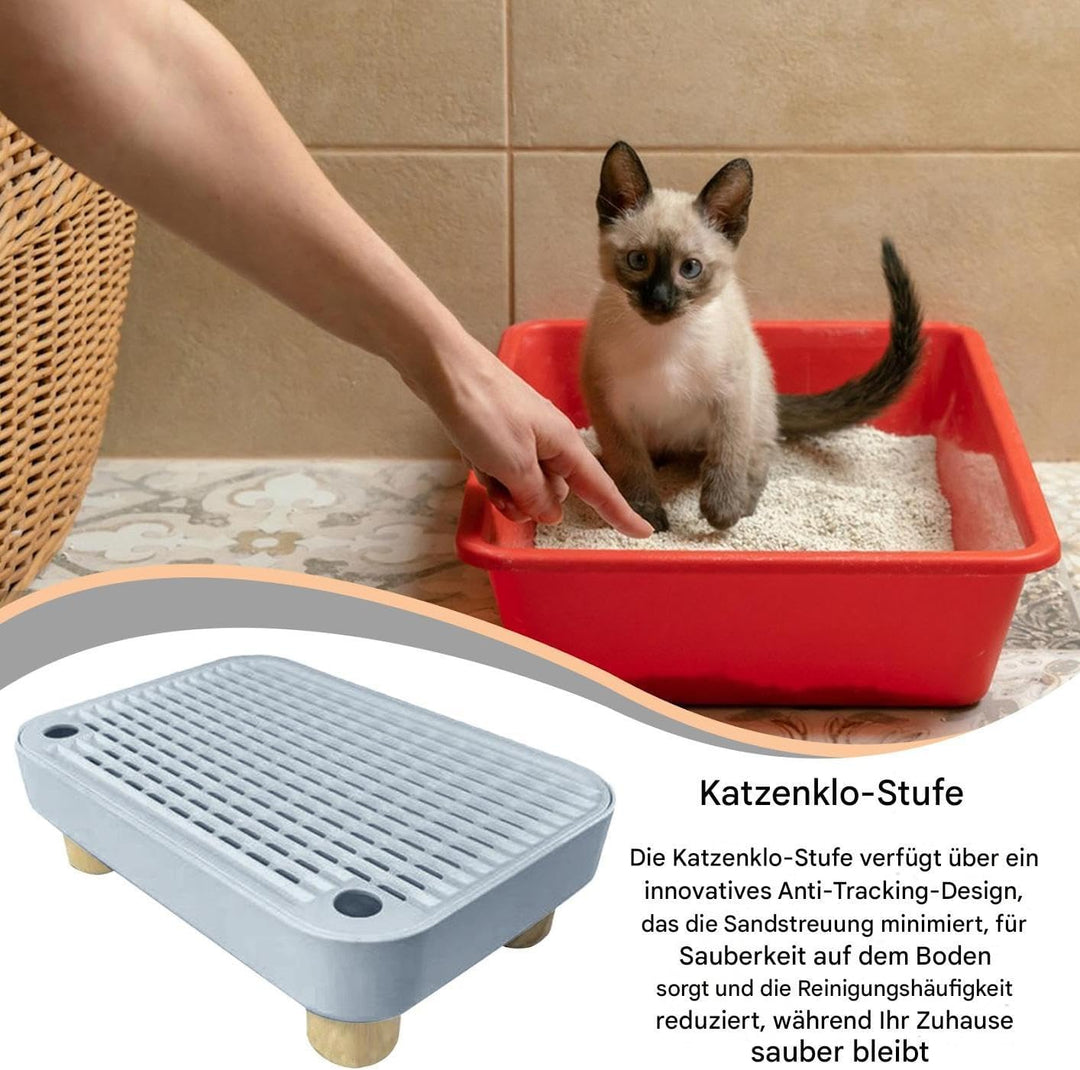 Stufe Für Die Katzenstreu,Kätzchen Katzenklo Treppe Mit Filterfunktion | Abnehmbare Kätzchen Katzenk