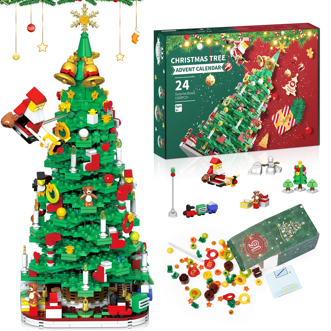 Joozmui Adventskalender 2025 Kinder, Weihnachtsbaum Spielzeug ab 3 4 5 6 7 8 9 10 Jahre Junge Gesche