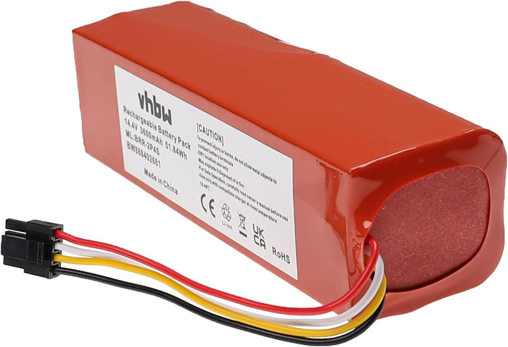vhbw Akku kompatibel mit Xiaomi Roborock S6 Pure S6P02-00 RKS6PRV0 Rubys-LB, S6 Pure S6P52-00 Saugro