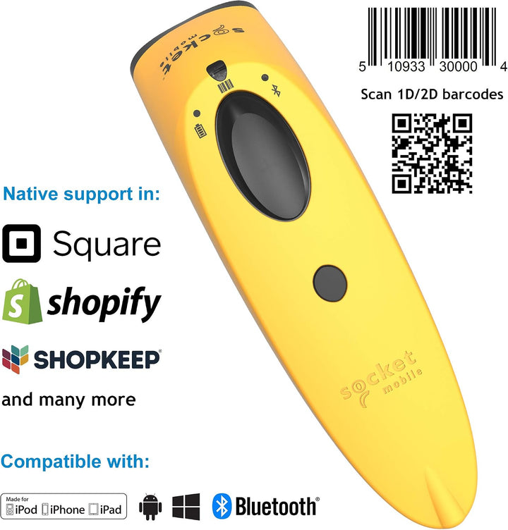 Socket Mobile S740 Lettore Di Codici A Barre Portatile 1d/2d Led Giallo (socketscan S740 2d Yellow -