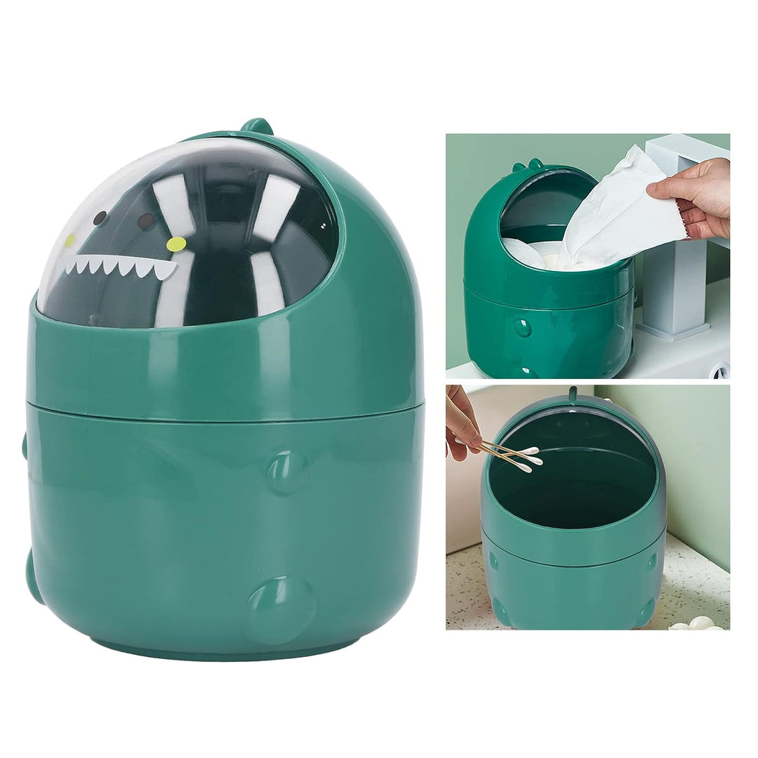 BORDSTRACT Mini-Mülleimer mit Schwingdeckel, Schreibtisch-Mülleimer, niedlicher Mini-Mini-Mülleimer