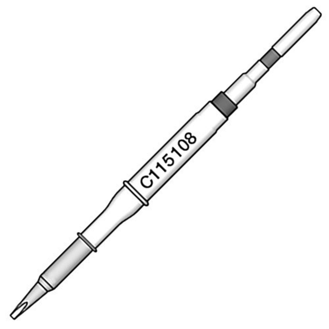 JBC Tools C115108 Lötspitze Meisselform, gerade Spitzen-Grösse 0.3mm Inhalt 1St.