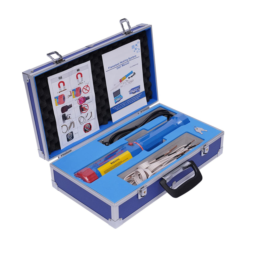 Magnetische Induktionsheizungen 110W Induktionsheizgerät 220V Max 800℃ mit Werkzeugkasten und 8 Spul