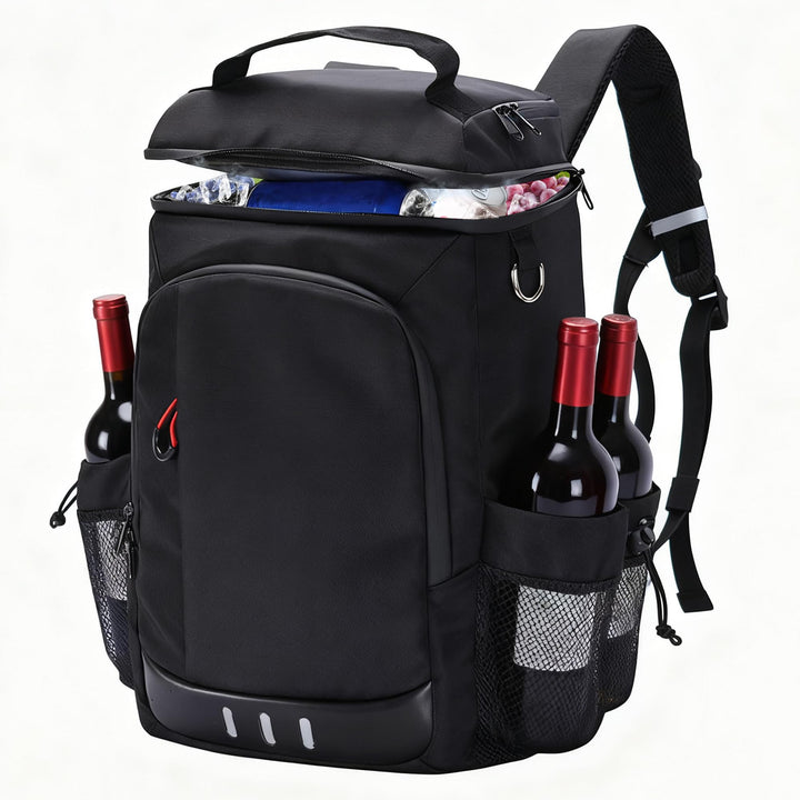 Camping Kühlrucksack,24L Kapazität Isolierter Picknickrucksack, Wasserdichter Rucksack-Kühler Auslau