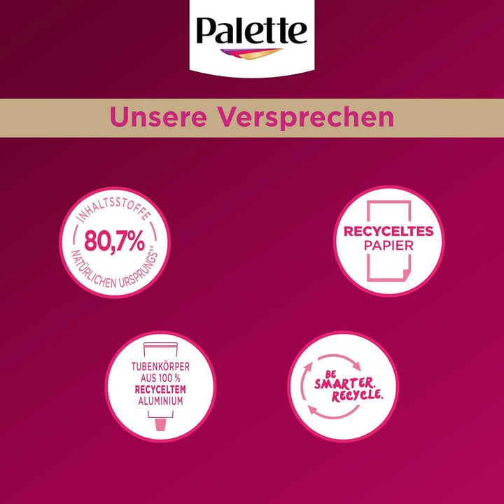 Palette Intensiv Creme Coloration 4-0/800 Dunkelbraun (4 x 115 ml), permanente Haarfarbe für leuchte