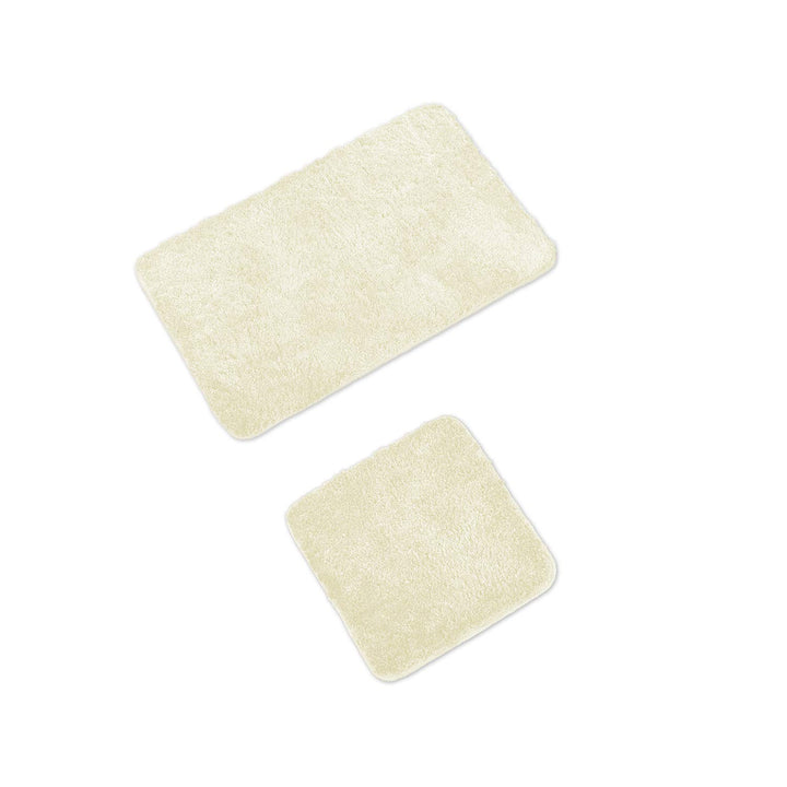 WohnDirect Badematten Set - WC Vorleger (45x45cm), Badematte (50x80cm) - rutschfest waschbar Badezim