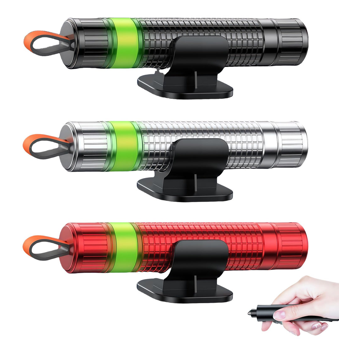 2 In 1 Gurtschneider Notfallhammer Mini, 3 Stück Nothammer Auto mit Gurtschneider, Notfallhammer Aut