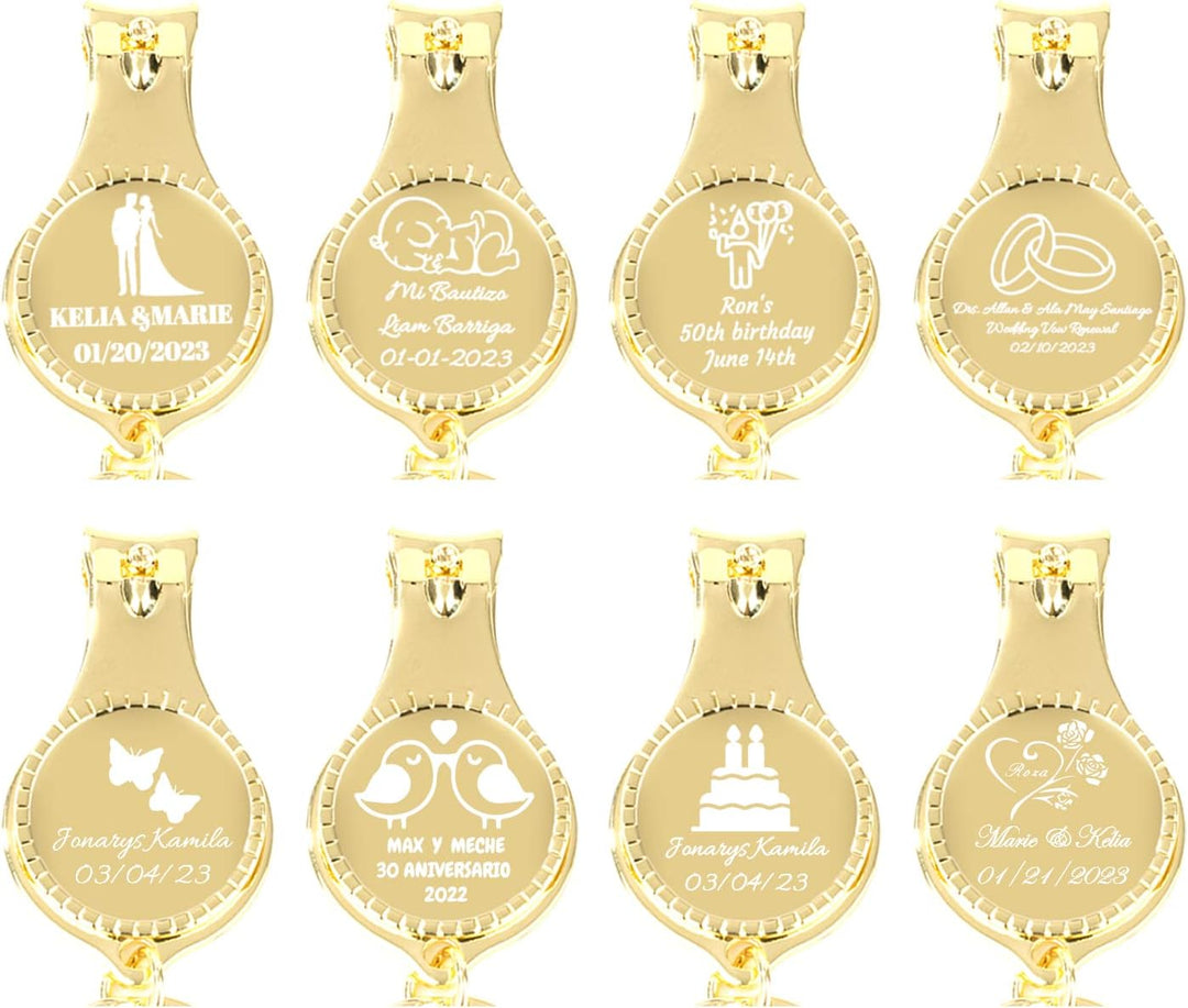 30pcs Personalisierte Gold Flaschenöffner Nagelknipser Schlüsselanhänger Vielseitig &amp; Langlebig, Pri