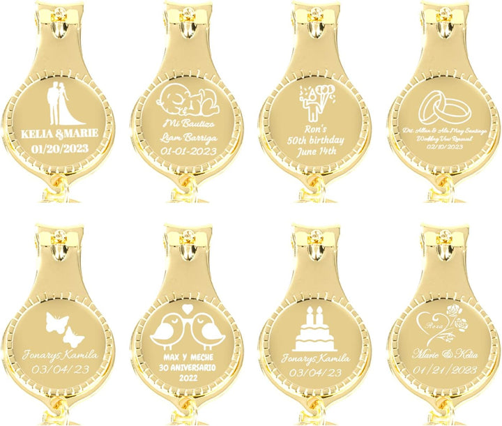 30pcs Personalisierte Gold Flaschenöffner Nagelknipser Schlüsselanhänger Vielseitig &amp; Langlebig, Pri