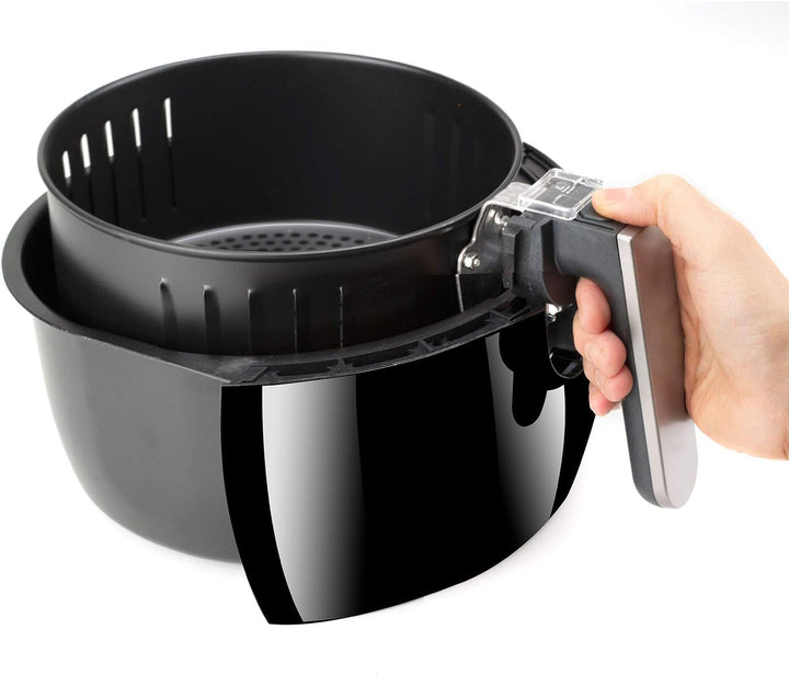 BLACK+DECKER BXAF3500E - Digitale Heissluftfritteuse, 1500W, 3l, Ohne Öl, Frittieren, braten, backen