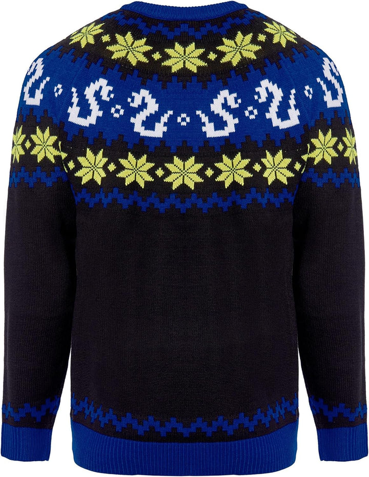 Inter Unisex Weihnachtspullover Pullover S Schwarzblau, S Schwarzblau