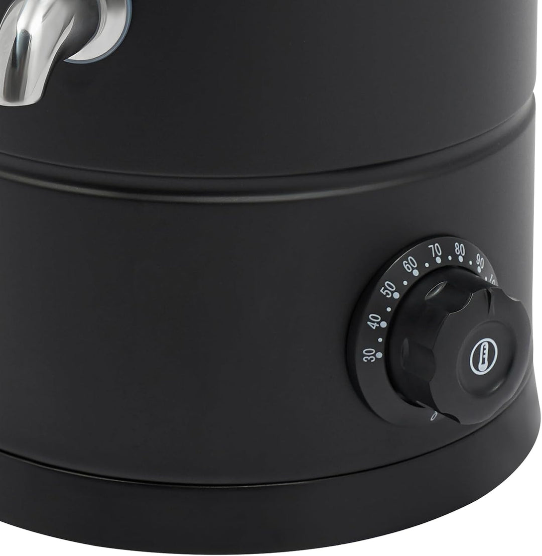 CLEADONG Wachsschmelzer 10L Wachsschmelztopf für Kerzen（Schwarz） | aus Edelstahl | 1800 W | 30–110 °