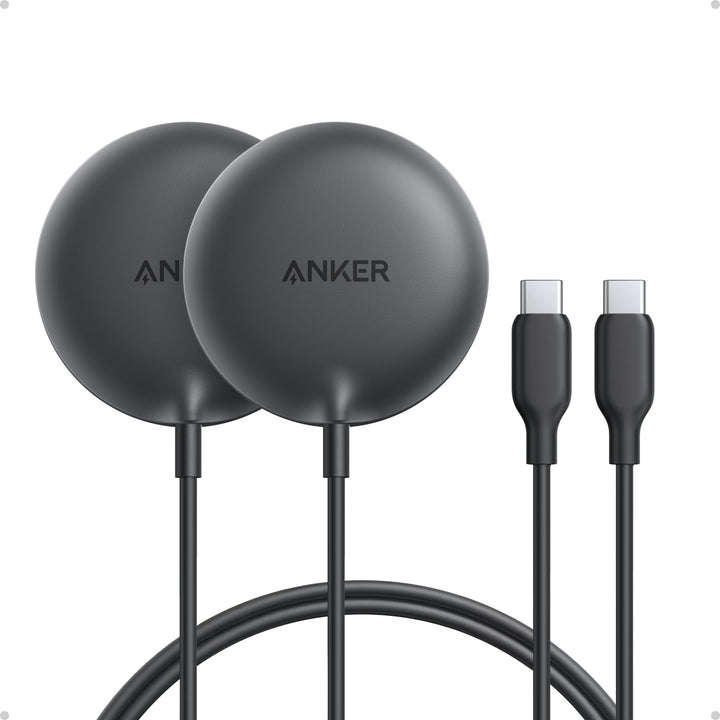 Anker Zolo 15W Magnetisches kabelloses Ladepad 2er-Pack, Qi2-zertifiziert Schwarz*2 2 pack, Schwarz*