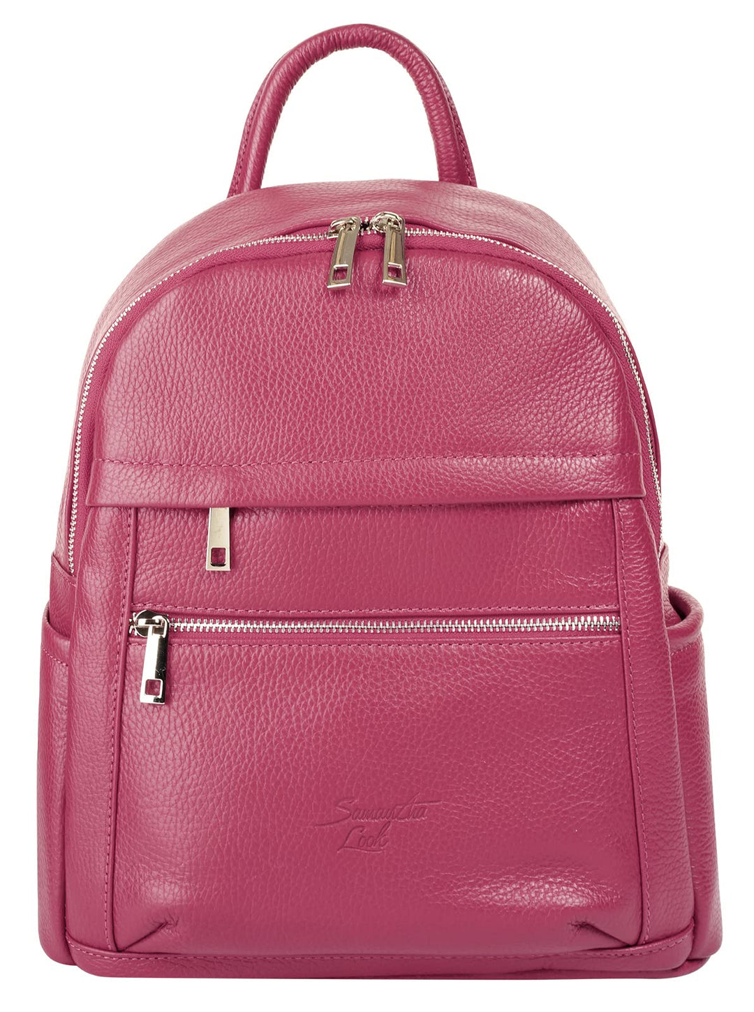 Samantha Look Rucksack Echt Leder pink Damen - 021678