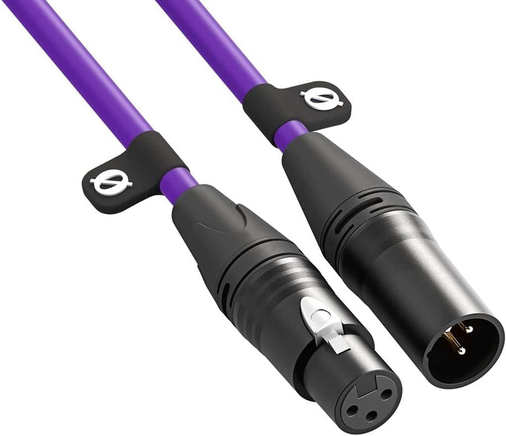 RØDE XLR-3 Hochwertiges XLR-Kabel (3 m, lila) XLR-3 lila, XLR-3 lila
