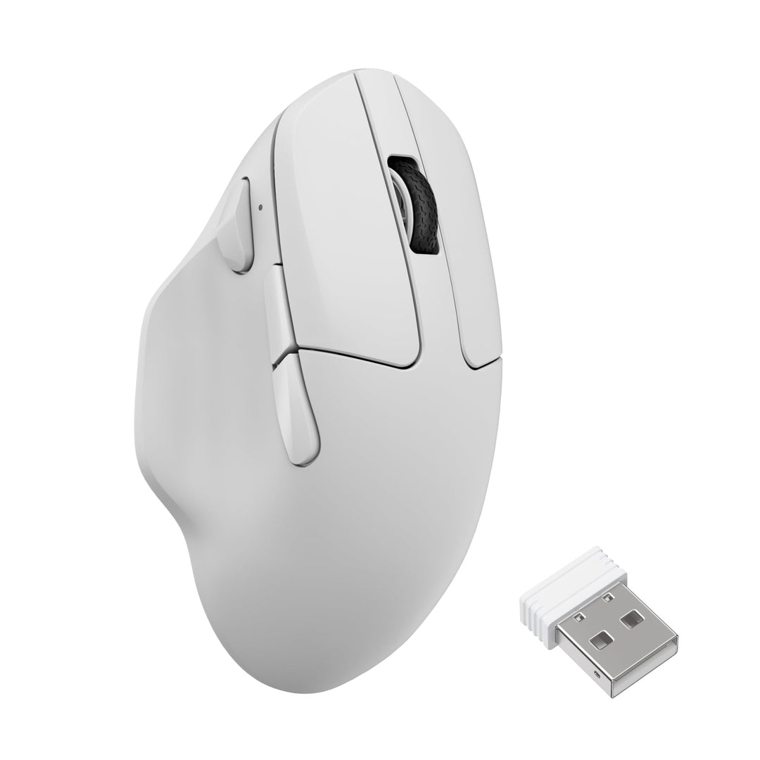 Keychron M7 8K Kabellose Maus, 30000 DPI Optische Computermaus, 8000 Hz Abtastrate, 2,4 GHz/Bluetoot