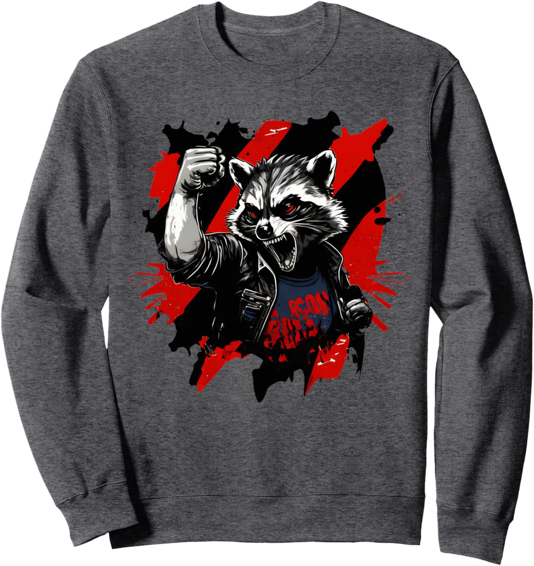 Wütender Waschbär, Anarchie, Faust, Revolution, Widerstand, Kampf Sweatshirt
